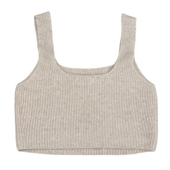 NWT EVERLANE The Cozy-Stretch Wool Yak Nylon Blend Cropped Lounge Tank Sz XS - Picture 6 of 6